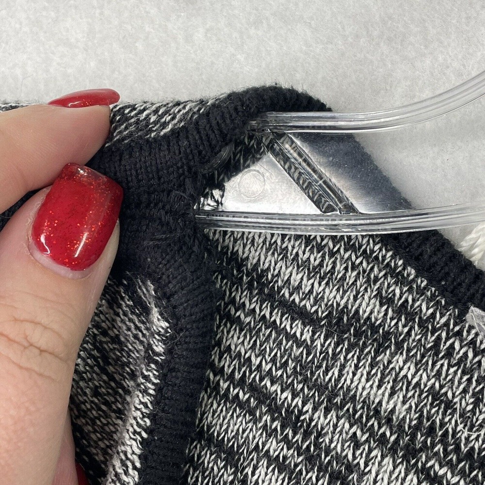 Athleta Womens Size XS‎ Heathered Grey / Black Stretch Long Sleeve Sweater Dress - Picture 9 of 14